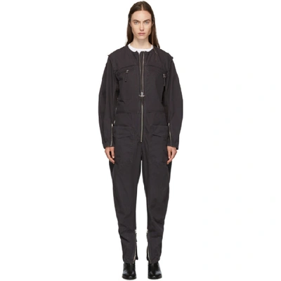 Shop Isabel Marant Étoile Isabel Marant Etoile Black Leiko Jumpsuit In 02fk Fblk