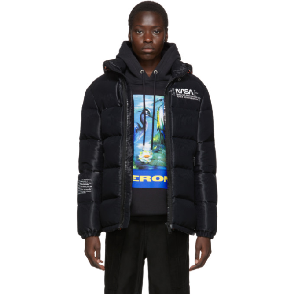multi logo down puffer jacket