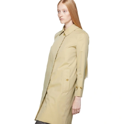 Shop Burberry Beige Pimlico Coat In Honey