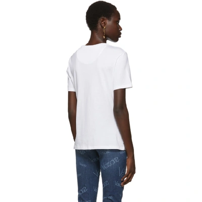 Shop Versace White Richard Avedon Edition Polaroid T-shirt In A1001 White