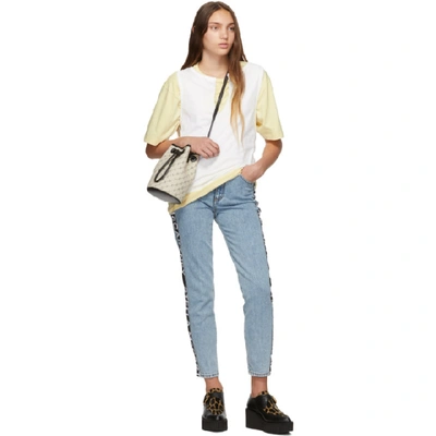 Shop Stella Mccartney Blue Logo Jeans In 4107 Retro