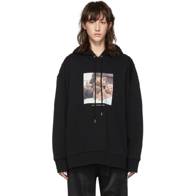 Shop Stella Mccartney Black Kitten Hoodie In 1000 Black