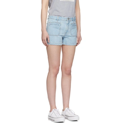 Shop Apc A.p.c. Blue Roma Shorts In Ial Indigo