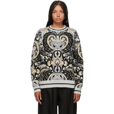 Shop See By Chloé See By Chloe Multicolor Giant Paisley Jacquard Sweater In 9cd Multico