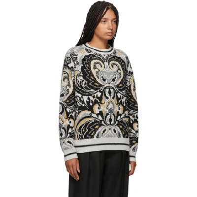 Shop See By Chloé See By Chloe Multicolor Giant Paisley Jacquard Sweater In 9cd Multico