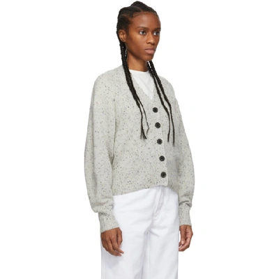 Shop Isabel Marant Grey Cashmere Caliba Cardigan In 02ly Lgrey