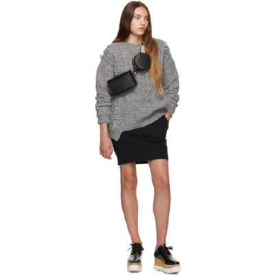 Shop Stella Mccartney Grey Cable Knit Sweater In 1500 Grey