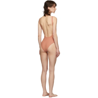 Shop Haight Pink Leticia One-piece Swimsuit In Desert Rose