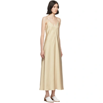 Shop The Row Tan Silk Guinevere Dress