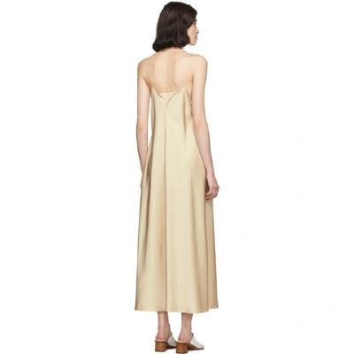 Shop The Row Tan Silk Guinevere Dress