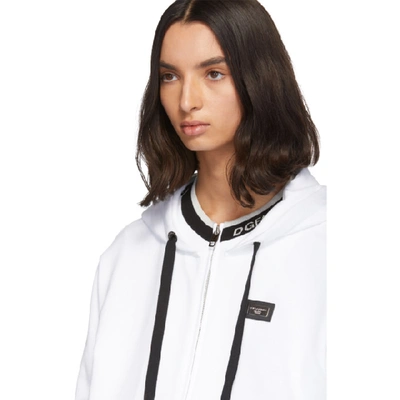 Shop Dolce & Gabbana Dolce And Gabbana White Crewneck Hoodie