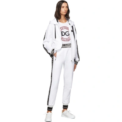 Shop Dolce & Gabbana Dolce And Gabbana White Crewneck Hoodie