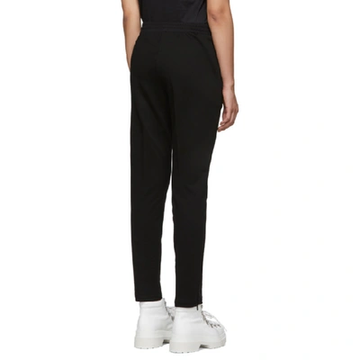 Shop Moncler Black Logo Lounge Pants In 999 Black