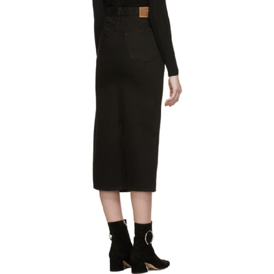 Shop Totême Toteme Black Bitti Skirt In 290 Blk Rin