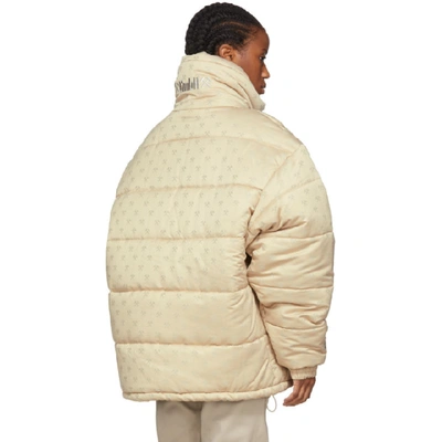 Shop Gmbh Beige Oversized Debs Puffer Jacket