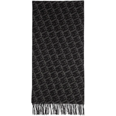 Shop Mackage Black Gordy Scarf