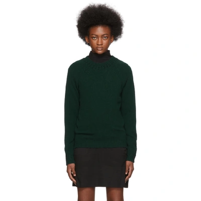 Shop Apc A.p.c. Green Janet Sweater In Vert Sapin