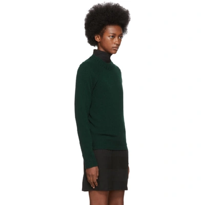 Shop Apc A.p.c. Green Janet Sweater In Vert Sapin