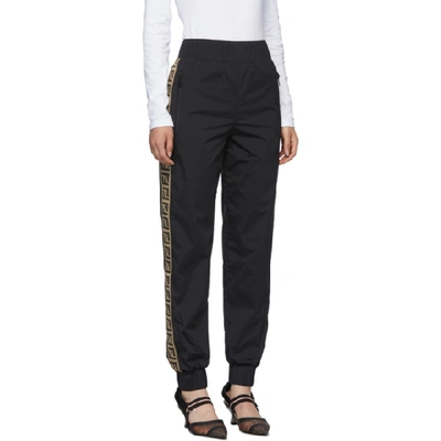 Shop Fendi Black 'forever ' Track Lounge Pants In F13iy Black