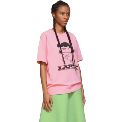 Shop Marc Jacobs Pink Peanuts Edition Lucy T-shirt In 650 Pink
