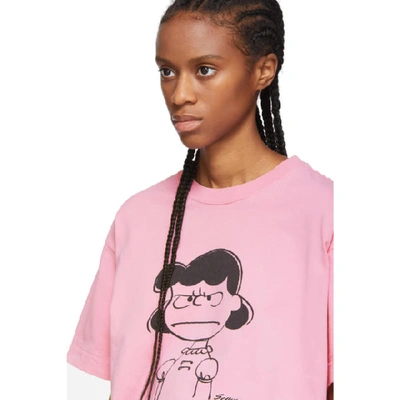 Shop Marc Jacobs Pink Peanuts Edition Lucy T-shirt In 650 Pink