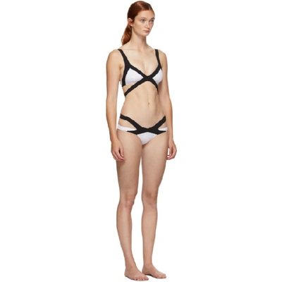 Shop Agent Provocateur Black And White Mazzy Bikini In Black/ Whit