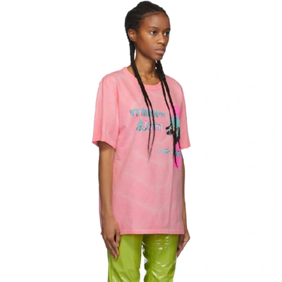 Shop Misbhv Pink Tie-dye Anime T-shirt In Pink Tyedye
