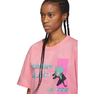 Shop Misbhv Pink Tie-dye Anime T-shirt In Pink Tyedye