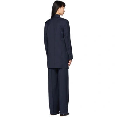 Shop Won Hundred Navy Christina Blazer In Dress Blues