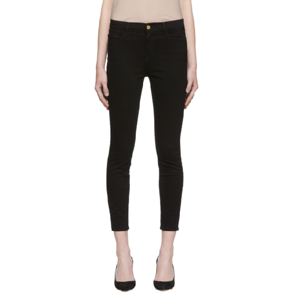 frame black skinny jeans