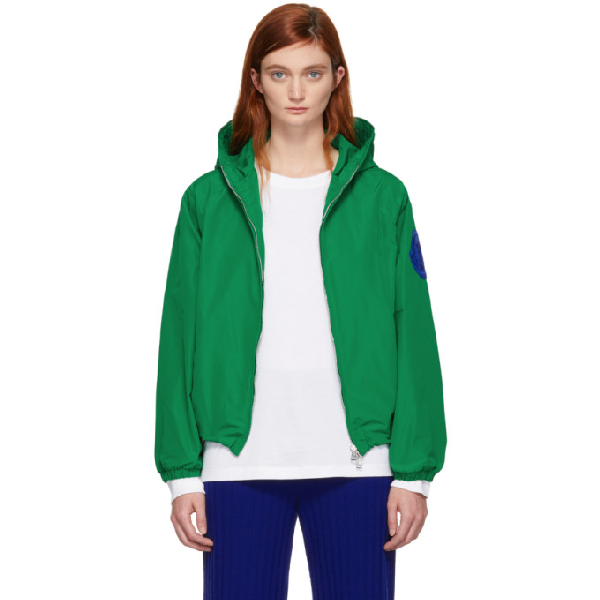 Moncler Alexandrite Nylon Casual Jacket In 83g Green | ModeSens