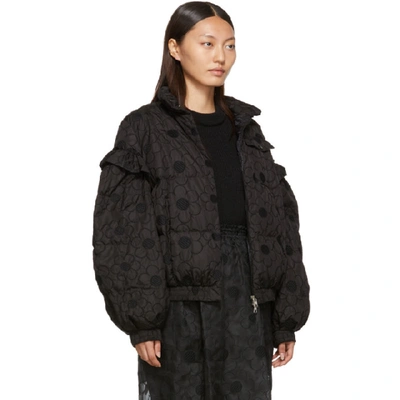 Shop Moncler Genius 4 Moncler Simone Rocha Black Lace Down Jacket In 999 Black