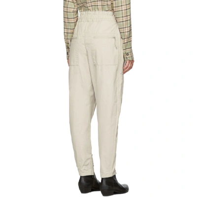 Shop Isabel Marant Étoile Isabel Marant Etoile Off-white Lecia Trousers In 23ec Ecru