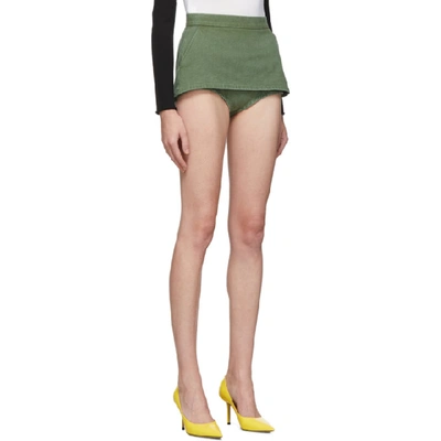 Shop Pushbutton Ssense Exclusive Khaki Skirt Covered Super Shorts