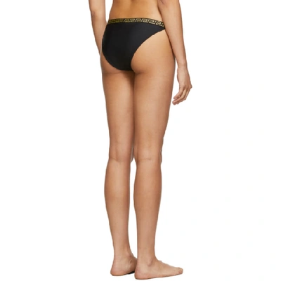 Shop Versace Underwear Black Small Empire Bikini Bottom In A1008 Black