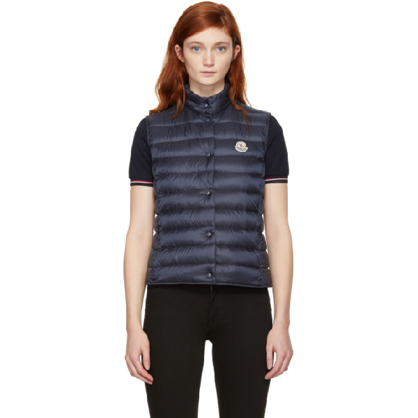 moncler vest navy