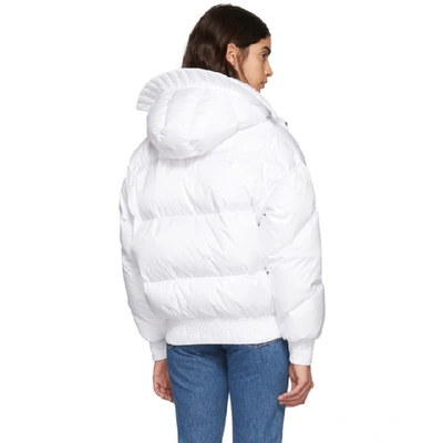 Shop Ienki Ienki White Dunlop Down Puffer Jacket In Snow White