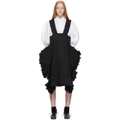 Shop Comme Des Garçons Comme Des Garçons Comme Des Garcons Comme Des Garcons Black Ruffled Oversized Suspender Skirt In 1 Black