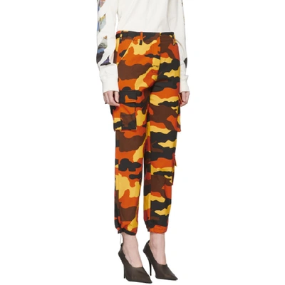 Off-white Cotton Straight-leg Pants All Over |