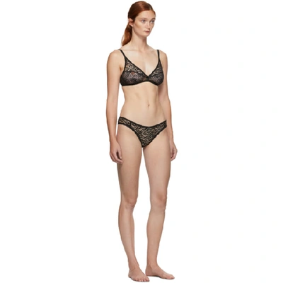 Shop Stella Mccartney Black Ruby Roaring Briefs In 001 Black