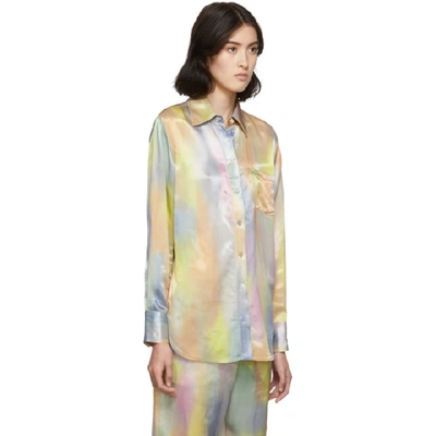 Shop Sies Marjan Multicolor Satin Sander Shirt In Multi Print