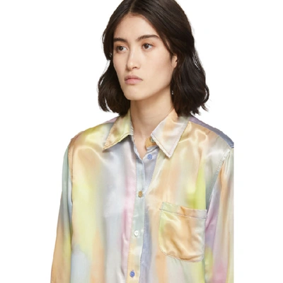 Shop Sies Marjan Multicolor Satin Sander Shirt In Multi Print