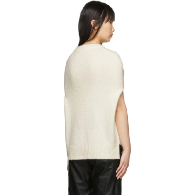 Shop Helmut Lang Off-white Alpaca Sweater In Ecru