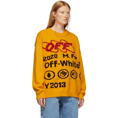 Shop Off-white Yellow And Black Industrial Y013 Sweater