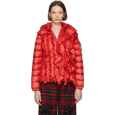 Shop Moncler Genius 4 Moncler Simone Rocha Red Down Darcy Jacket In 45i Red