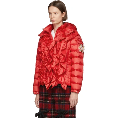 Shop Moncler Genius 4 Moncler Simone Rocha Red Down Darcy Jacket In 45i Red