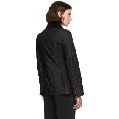 Shop Burberry Black Quilted Ongar Jacket