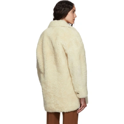 Shop Isabel Marant Reversible Off-white Sarvey Coat