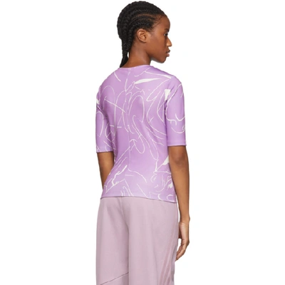 Shop Danielle Cathari Purple Emblazoned T-shirt In Lilac Haze