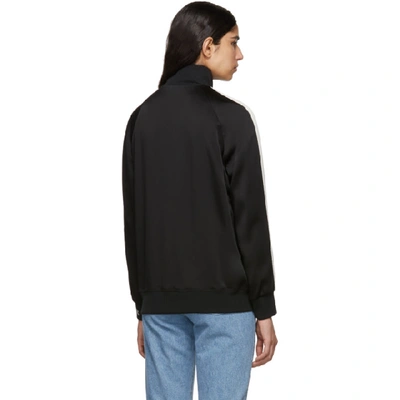 Shop Moncler Black Satin Zip-up Jacket In 999 Black